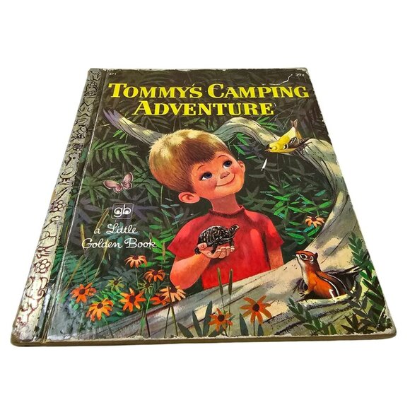 Tommys Camping Adventure Saxon A Little Golden Book Third Print 1972 Vintage - Picture 1 of 6